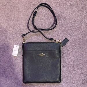 Coach Black Leather Crossbody Bag